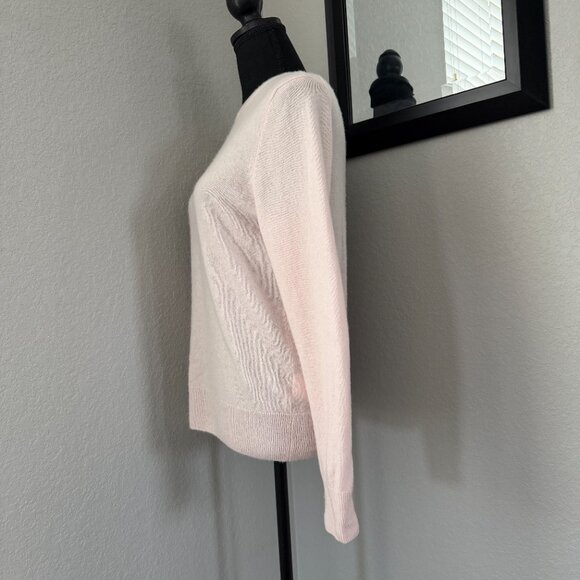 QUINCE 100% Mongolian Cashmere Crew Neck Sweater Minimal Pink Medium - Picture 5 of 11